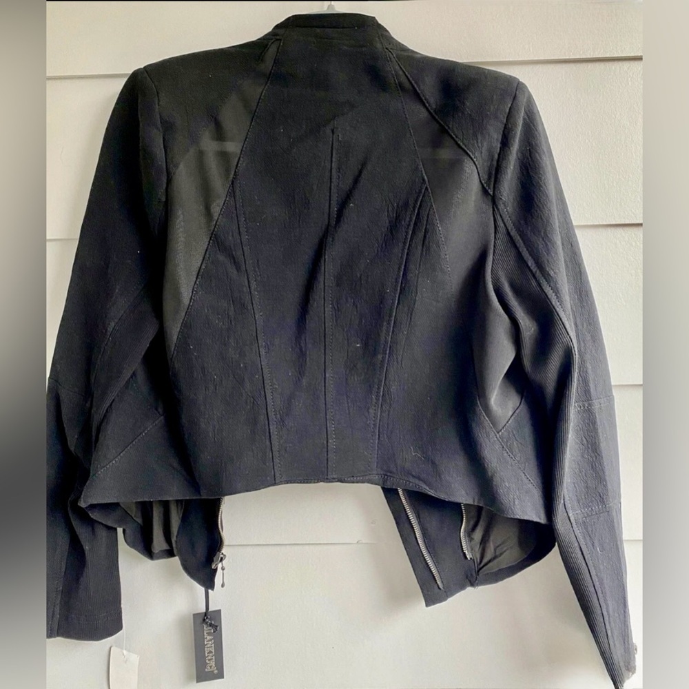 Blank NYC Black Zippered Women's Blazer-Size Large-NWT - Picture 5 of 15